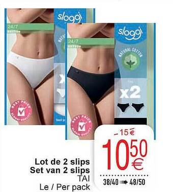 Cora Set van 2 slips aanbieding