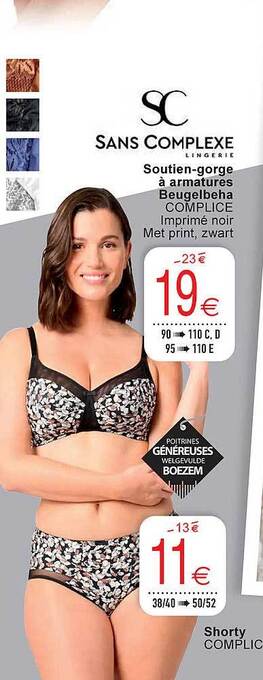 Cora Beugelbeha, shorty aanbieding
