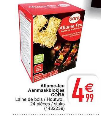Cora Aanmaakblokjes cora aanbieding