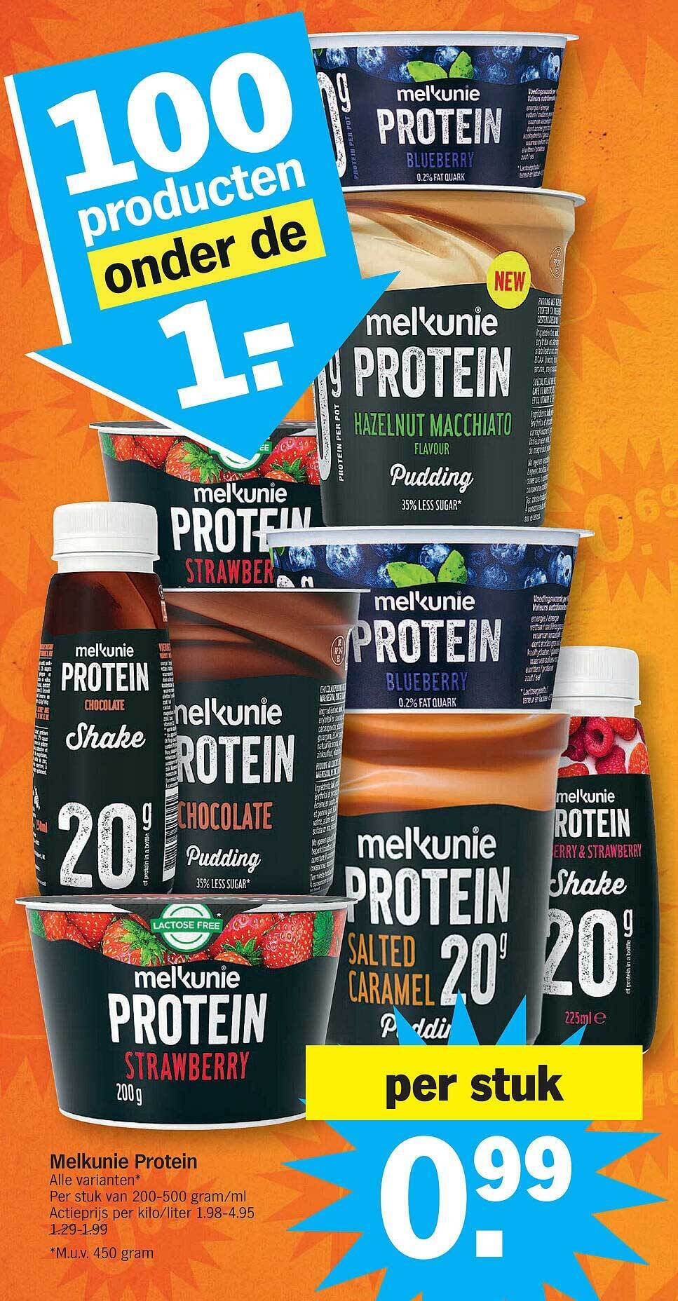 Melkunie protein promotie bij Albert Heijn