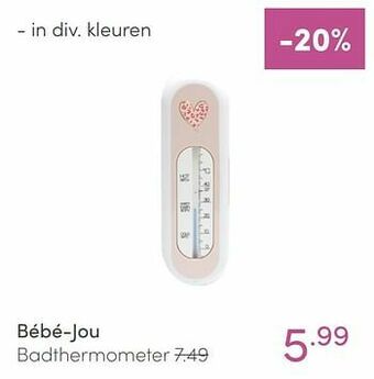 Baby & Tiener Bébé-jou badthermometer aanbieding