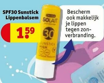 Kruidvat Spf30 sunstick lippenbalsem aanbieding