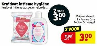 Kruidvat Femme care intiem scheergel aanbieding