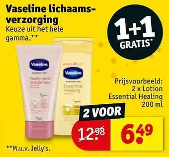Kruidvat Lotion essential healing aanbieding