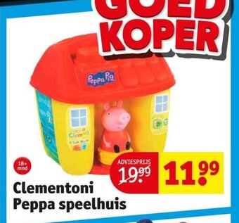 Kruidvat Clementoni Peppa Speelhuis aanbieding