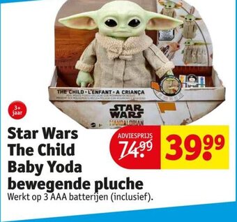 Kruidvat Star Wars The Child Baby Yoda Bewegende Pluche aanbieding