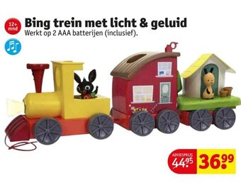 Kruidvat Bing Trein Met Licht & Geluid aanbieding