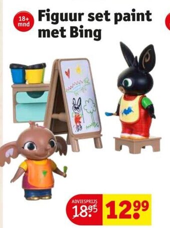 Kruidvat Figuur Set Paint Met Bing aanbieding