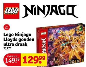Kruidvat Lego Ninjago Lloyds Gouden Ultra Draak aanbieding