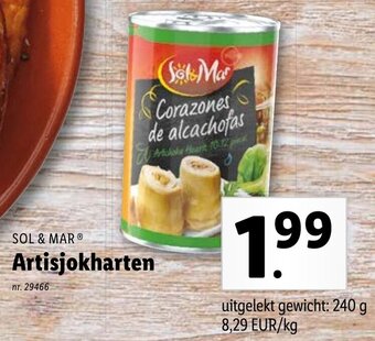Sol & Mar Artisjokharten