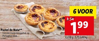 Lidl Pastel de Nata aanbieding