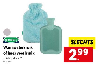 Lidl Sensiplast Warmwaterkruik of hoes voor kruik aanbieding