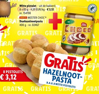 Lidl Witte pistolet + Duohazelnootpasta aanbieding