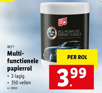 Lidl W5 Multifunctionele papierrol aanbieding