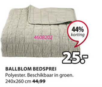 Jysk Ballblom Bedsprei aanbieding