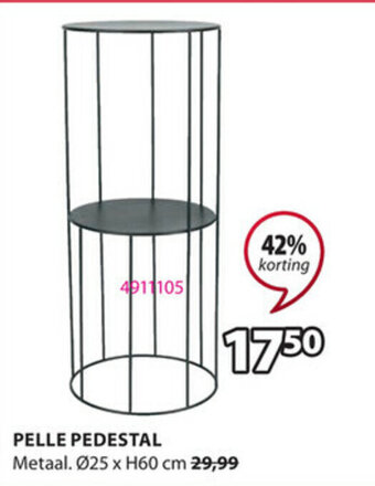 Jysk Pelle Pedestal aanbieding