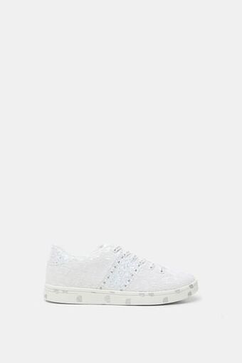 Desigual Kosmische sneakers met pailletten - WHITE - 36 aanbieding