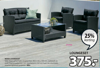 Jysk Mora Loungeset aanbieding