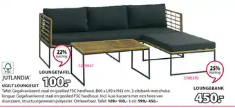 Jysk Ugilt Loungeset aanbieding