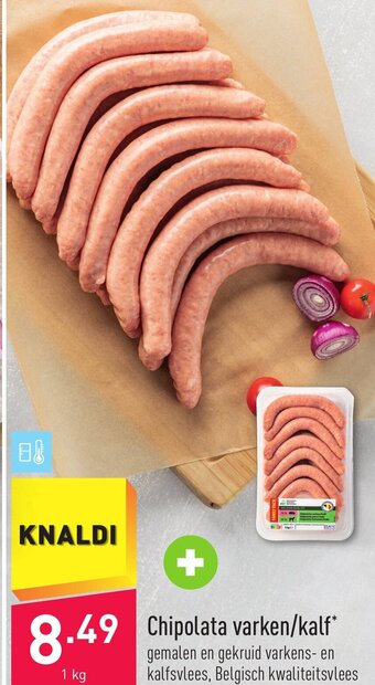 ALDI Chipolata Varken/Kalf 1kg aanbieding
