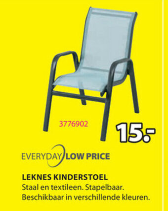 Jysk Leknes Kinderstoel aanbieding