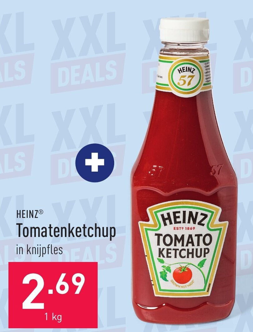 Heinz Tomatenketchup 1kg promotie bij ALDI