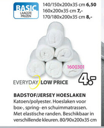 Badstof/Jersey Hoeslaken