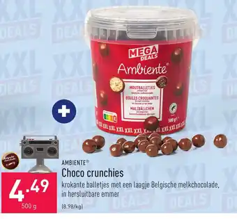 ALDI Ambiente Choco Crunchies 500g aanbieding