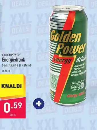 ALDI Golden Power Energiedrank 50cl aanbieding