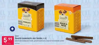 ALDI Romeo Gevulde Kauwsnacks voor Honden 4st aanbieding