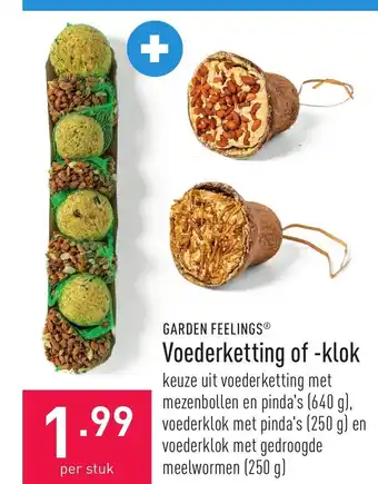 ALDI Garden Feelings Voederketting of-Klok aanbieding