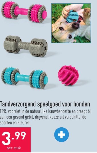 ALDI Tandverzorgend Speelgoed voor Honden aanbieding
