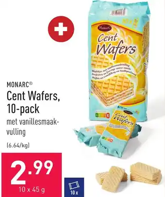 ALDI Monarc Cent Wafers, 10-Pack aanbieding