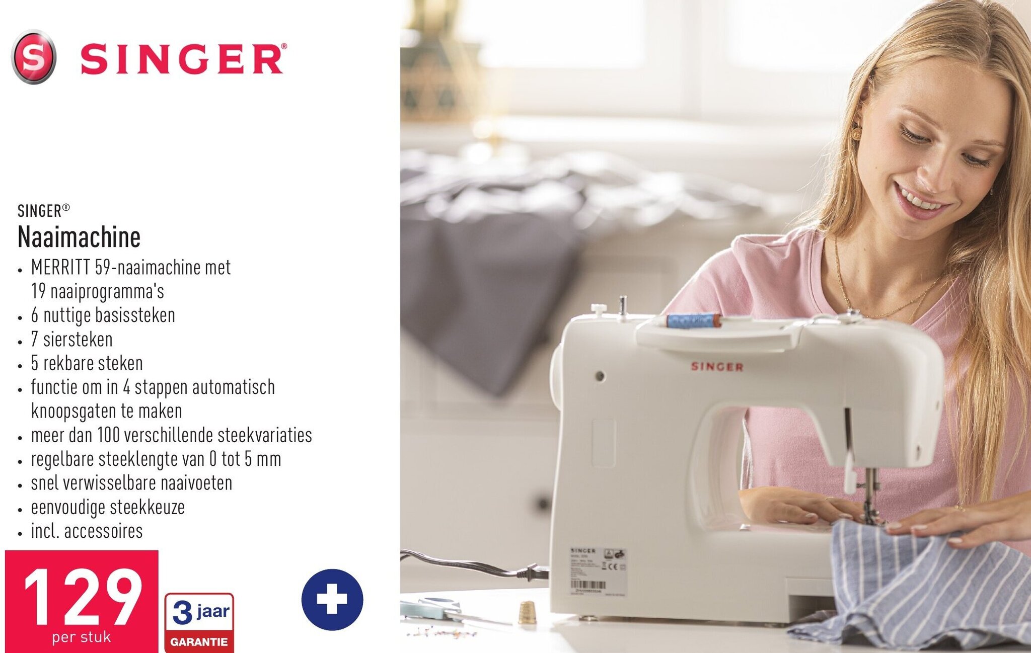 Singer Naaimachine promotie bij ALDI