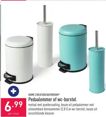 ALDI Home Creation Bathroom Pedaalemmer of Wc-Borstel aanbieding