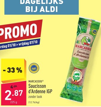 Marcassou Saucisson d'Ardenne IGP 225g
