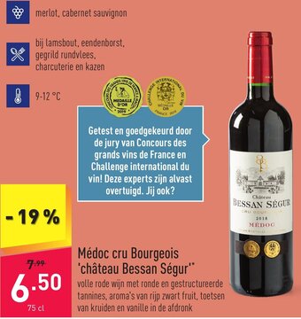 Medoc Cru Bourgeois Chateau Bessan Segur 75cl