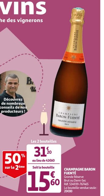 Champagne baron fuente