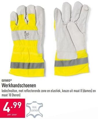 ALDI Werkhandschoenen aanbieding