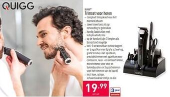 ALDI Quigg trimset voor heren aanbieding