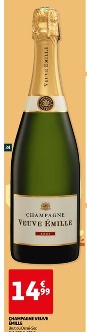 Auchan Champagne veuve emille aanbieding