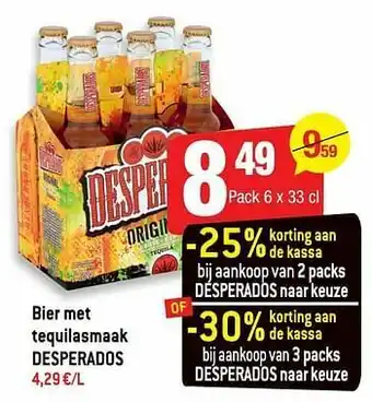 Bier met tequilasmaak desperados