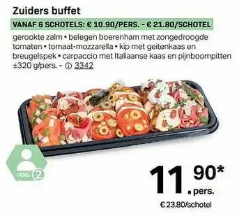 Buurtslagers Zuiders buffet aanbieding