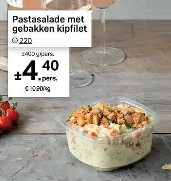 Buurtslagers Pastasalade met gebakken kipfilet aanbieding