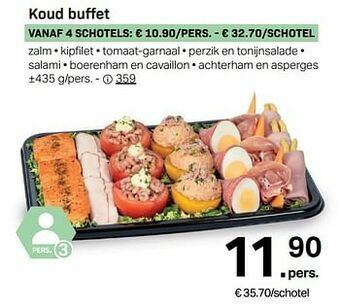 Buurtslagers Koud buffet aanbieding