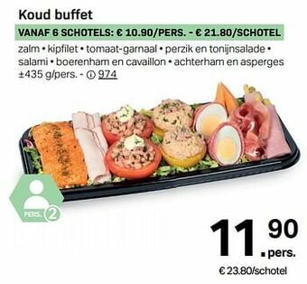 Buurtslagers Koud buffet aanbieding