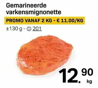 Gemarineerde varkensmignonette