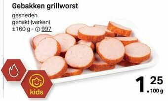 Buurtslagers Gebakken grillworst aanbieding