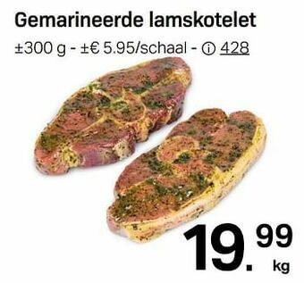 Gemarineerde lamskotelet