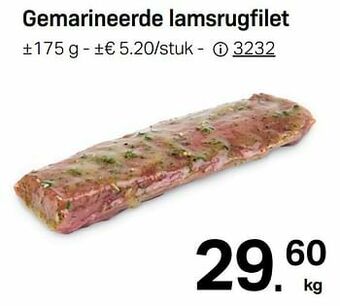 Gemarineerde lamsrugfilet